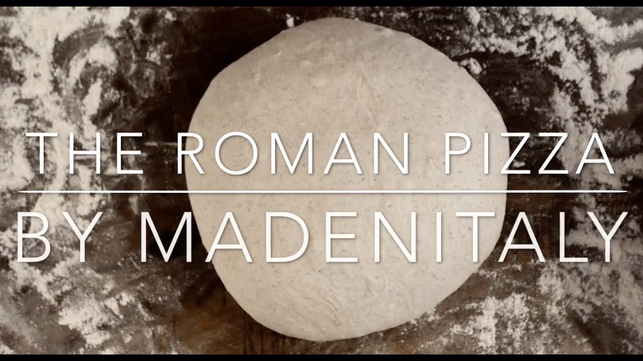 Roman Pizza in the making - YouTube