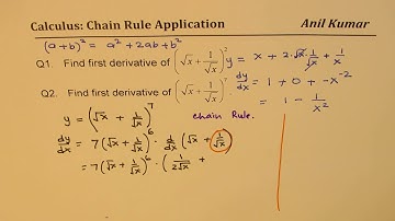 Calculus When to Apply Chain Rule for Derivatives