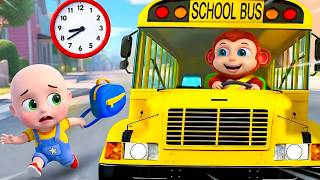 wheels monkye bus new version animal sounds friends kids