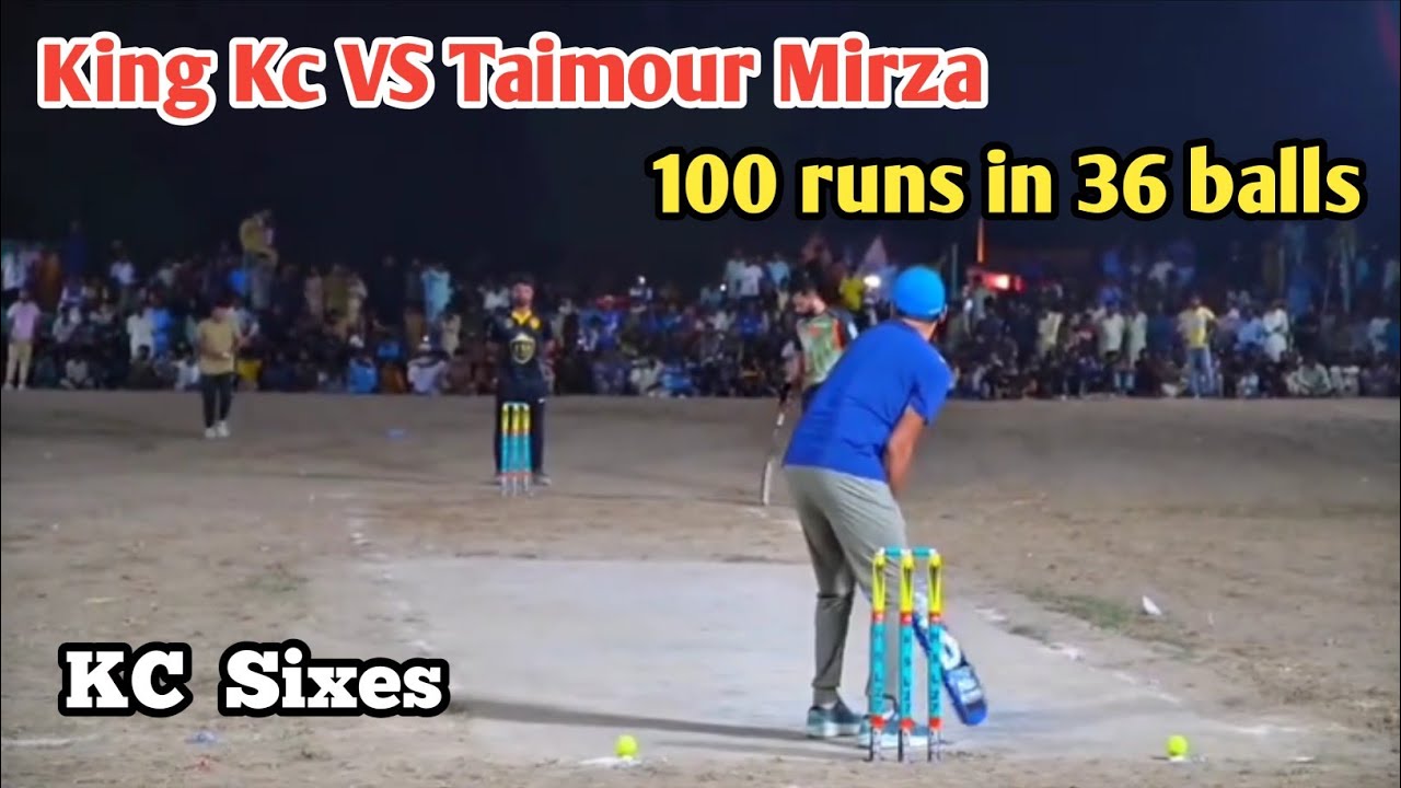 King Kc VS Taimour Mirza / 100 runs in 36 balls / Khurram Chakwal ...