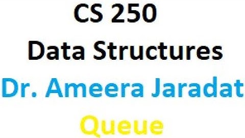 CS250 Data Structure Dr. Ameera Jaradat Queue