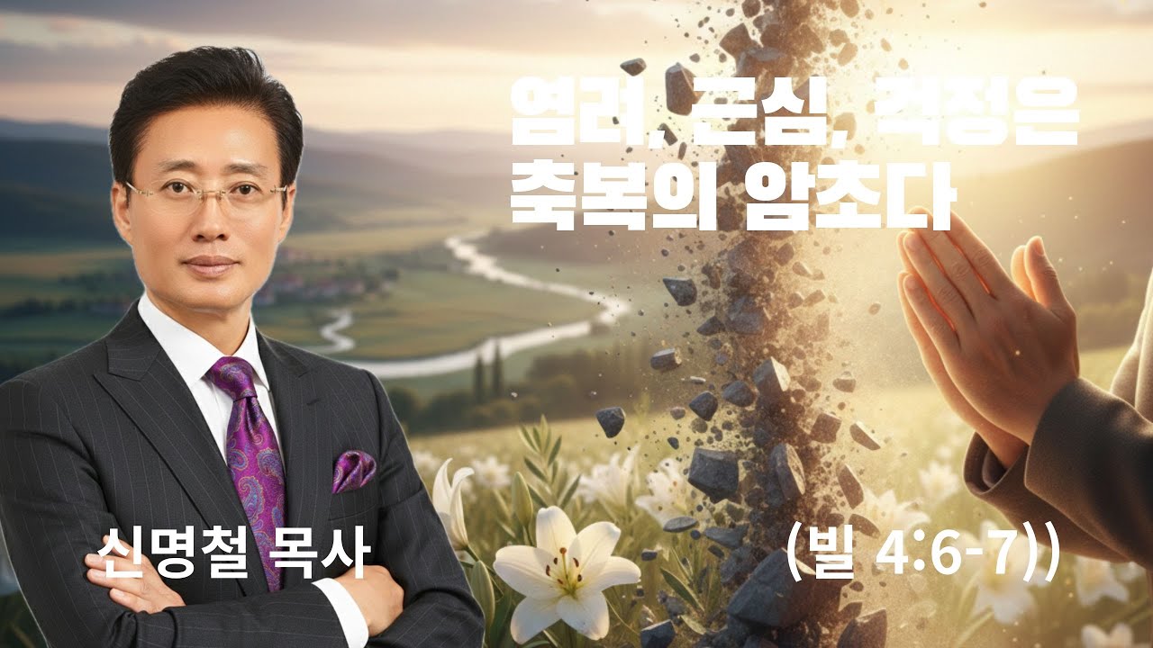 염려, 근심, 걱정은 축복의 암초다 (빌 4:6-7) - YouTube