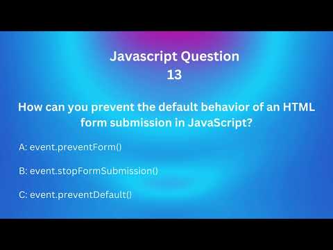 JavaScript Interview Mastery: 50 Questions and Answers for Tech Interviews! 13