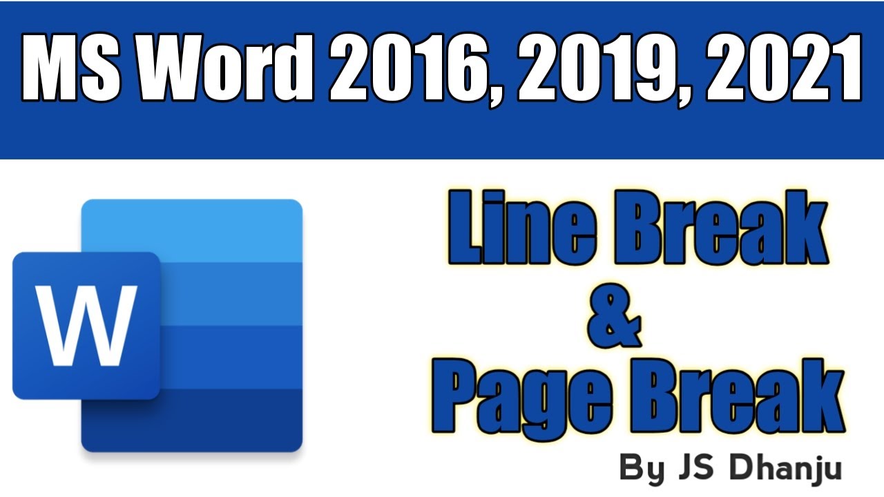 Page Break in MS Word | line break in ms word| page break ko kaise
