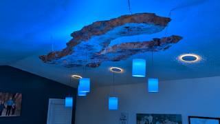 This Burl Slab Chandelier Doesn't Use Epoxy!