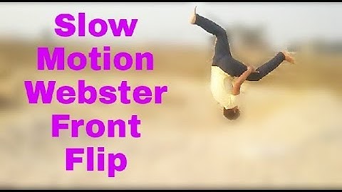 Webster Front Flip (Slow Motion)