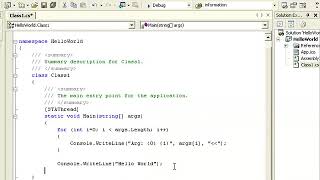 net2 sesson10 Creating a Console Application