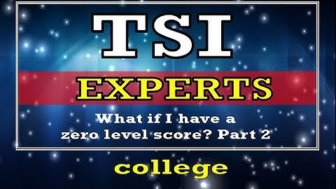 TSI: Again what happens when I test zero level? Part 2