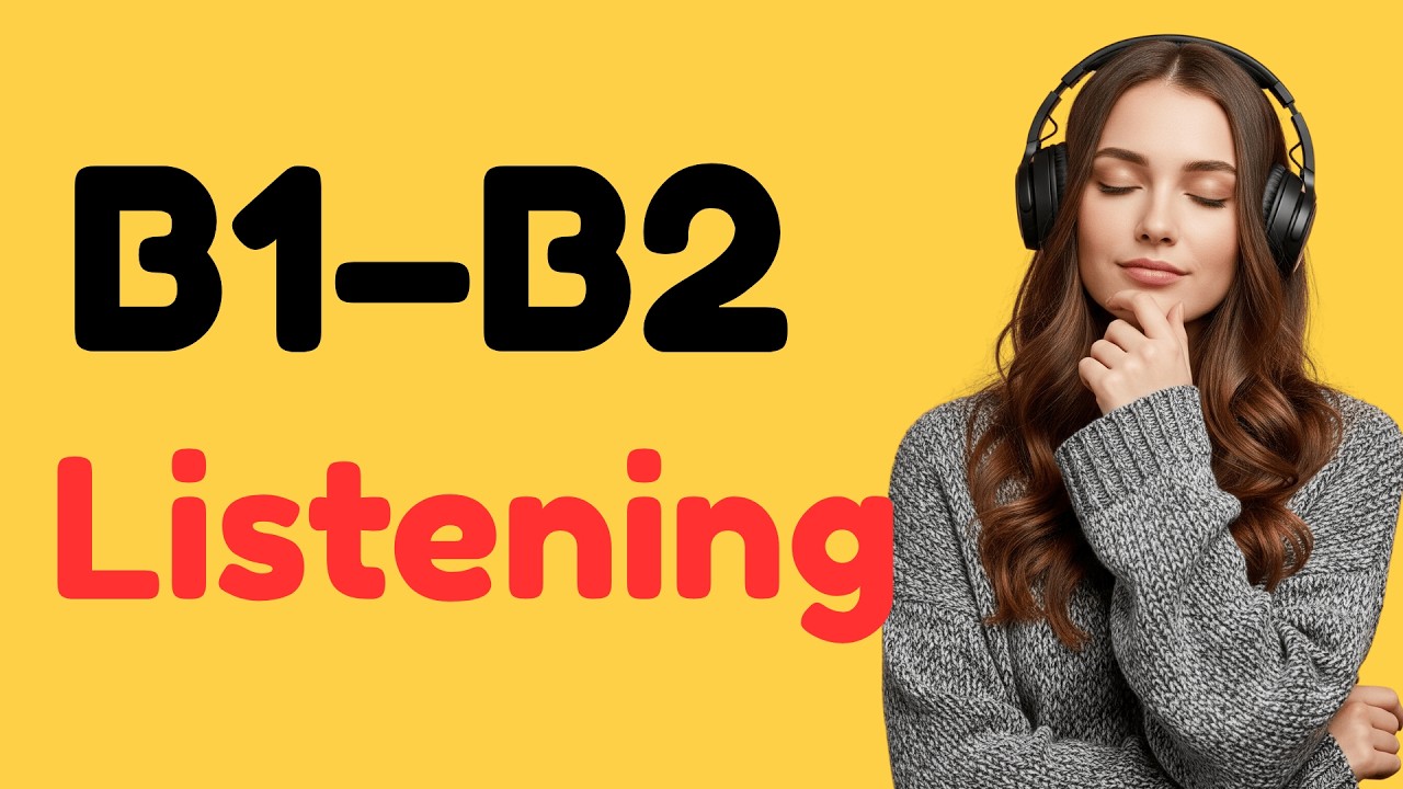 English listening practice for B1–B2 learners with real conversations and natural speed