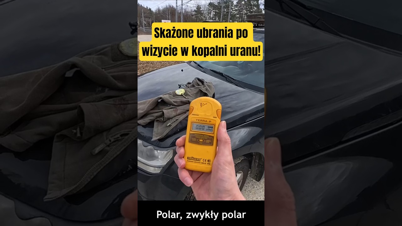 Ubranie skażone rakotwórczym radonem po wizycie w kopalni uranu