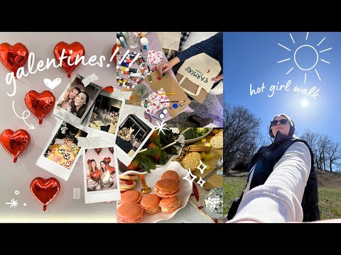 galentine's party, skincare, & soccer game! | VLOG