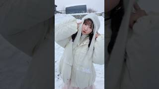 雪の中でもあぷり♡