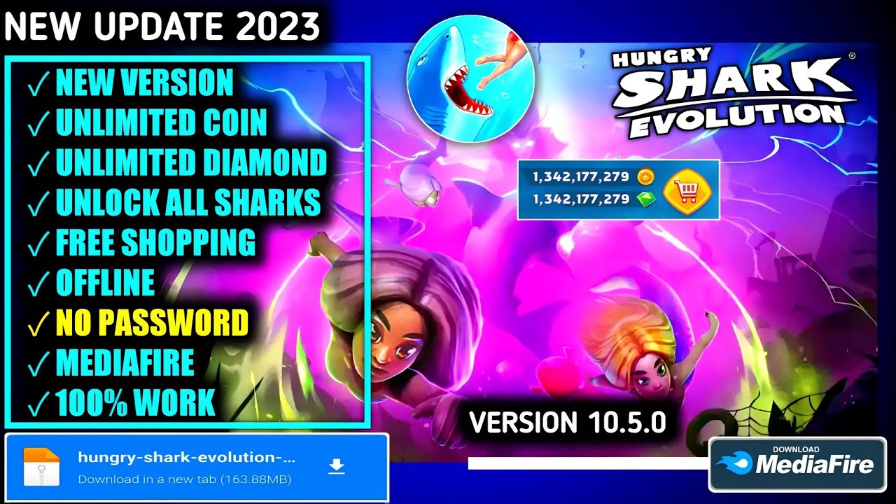 Hungry Shark Evolution Mod Apk 10.5.0 Latest Version 2023 Unlimited