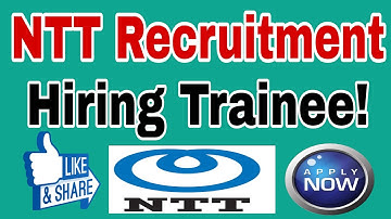 NTT Data Job Recruitment Drive 2024 Hiring Freshers as Graduate Trainee Engineer
