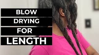 Length Retention Tips for Blow Drying Natural Hair