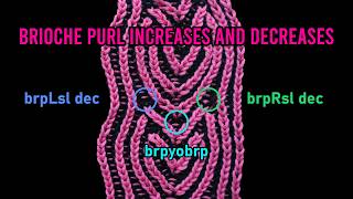 How to Work Brioche Purl Increases and Decreases