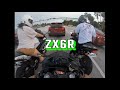 Zx6r riding