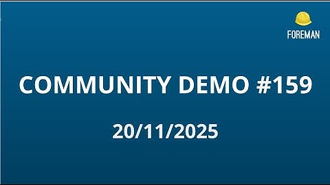 Foreman Community Demo #159