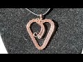 Weaved Wire Wrapped Heart Pendant Tutorial ￼