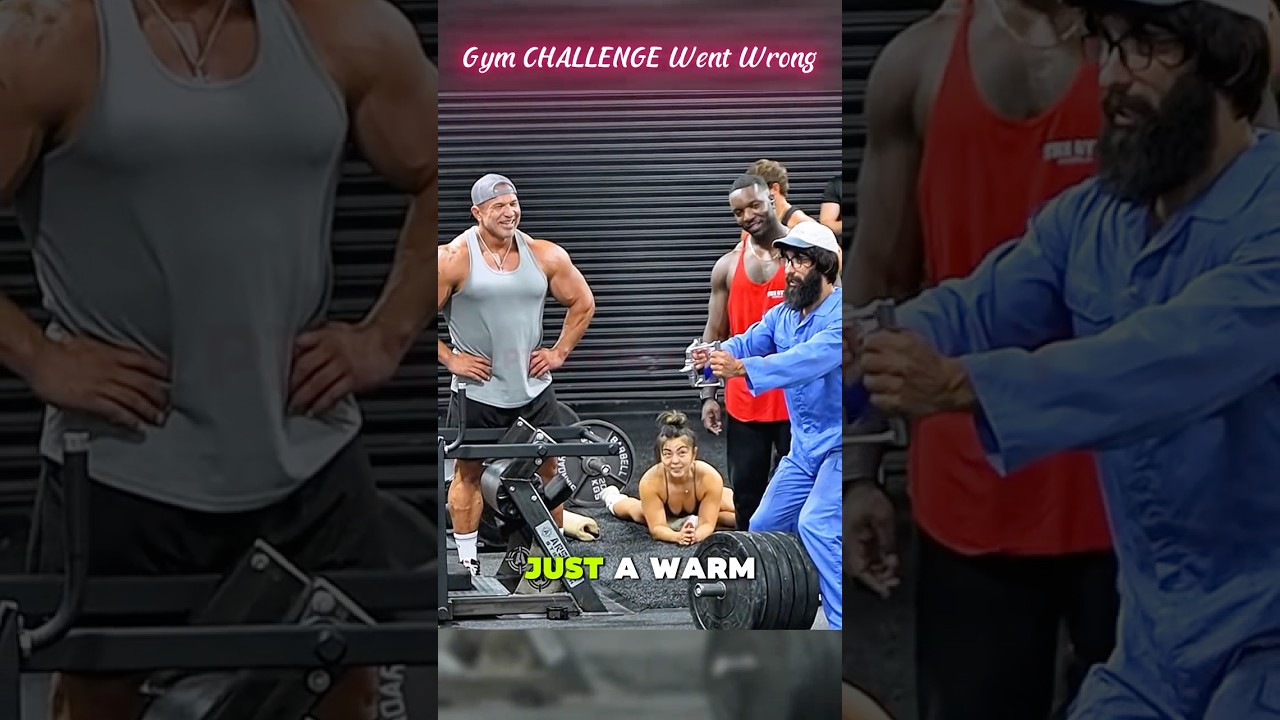 Gym CHALLENGE Went Wrong....#gym #funny #funnyvideo #trending