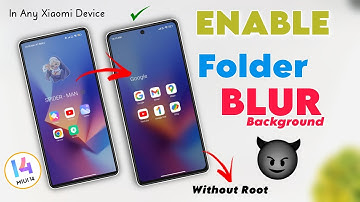 Enable Folder Blur Background Official MIUI System Launcher - New Update 🤩 In any Xiaomi Device 😮