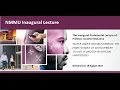 NMMU Inaugural Professorial Lecture Jonathan Makuwira 