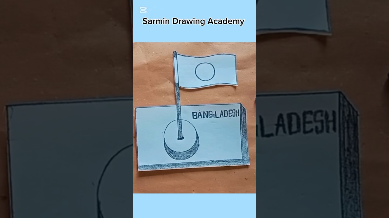Easy Bangladesh Flag Drawing/Pencil Drawing/Easy Drawing/How to Draw/Flag 