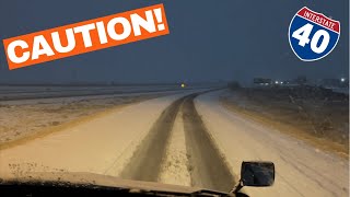 Driving I-40 in Winter Conditions