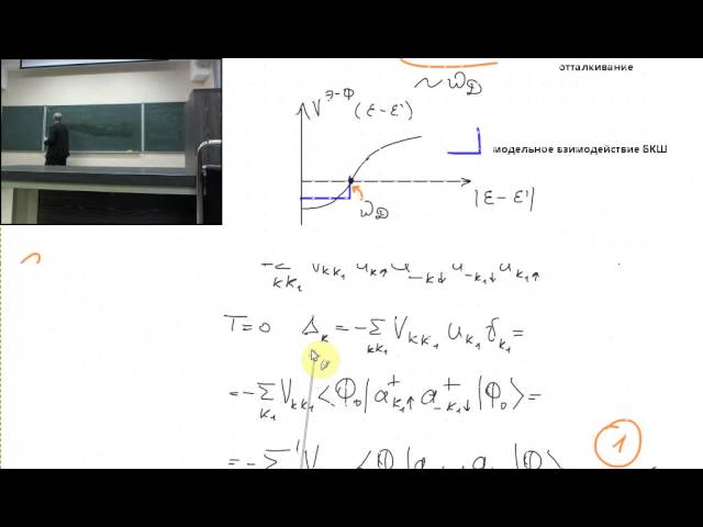 Сверхпроводимость  Лекция 8  Часть 1