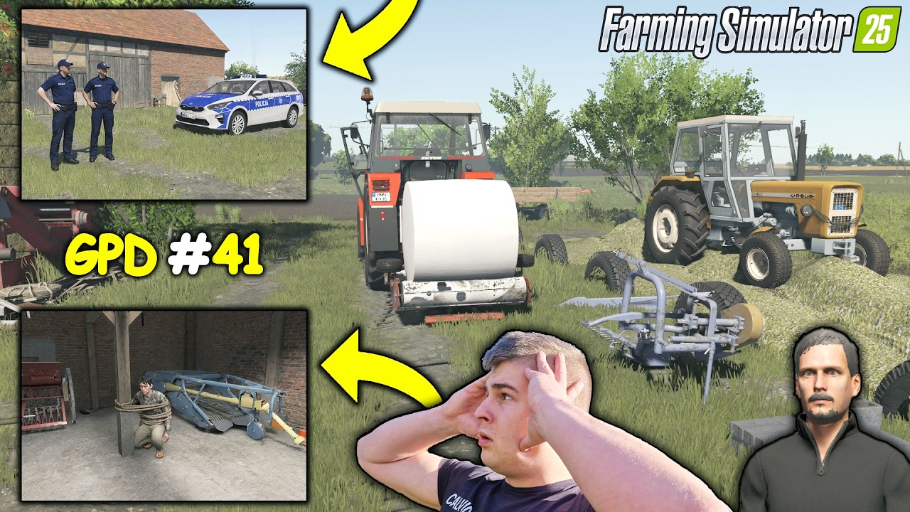 POLICJA NA GOSPODARSTWIE😱 SZUKAJĄ SWOJEGO KOLEGI😂 UBIJANIE PRYZMY URSUSEM C-360😍➡️GPD⬅️ FS 25 4️⃣1️⃣
