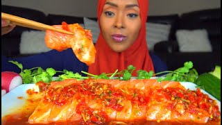 ASMR  * Salmon in Thai Chili Sauce