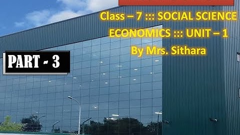 PRODUCTION || CLASS 7 : TERM 1 || UNIT 1 : PART 3 || ECONOMICS :: SOCIAL || MATRIC | BY Sithara