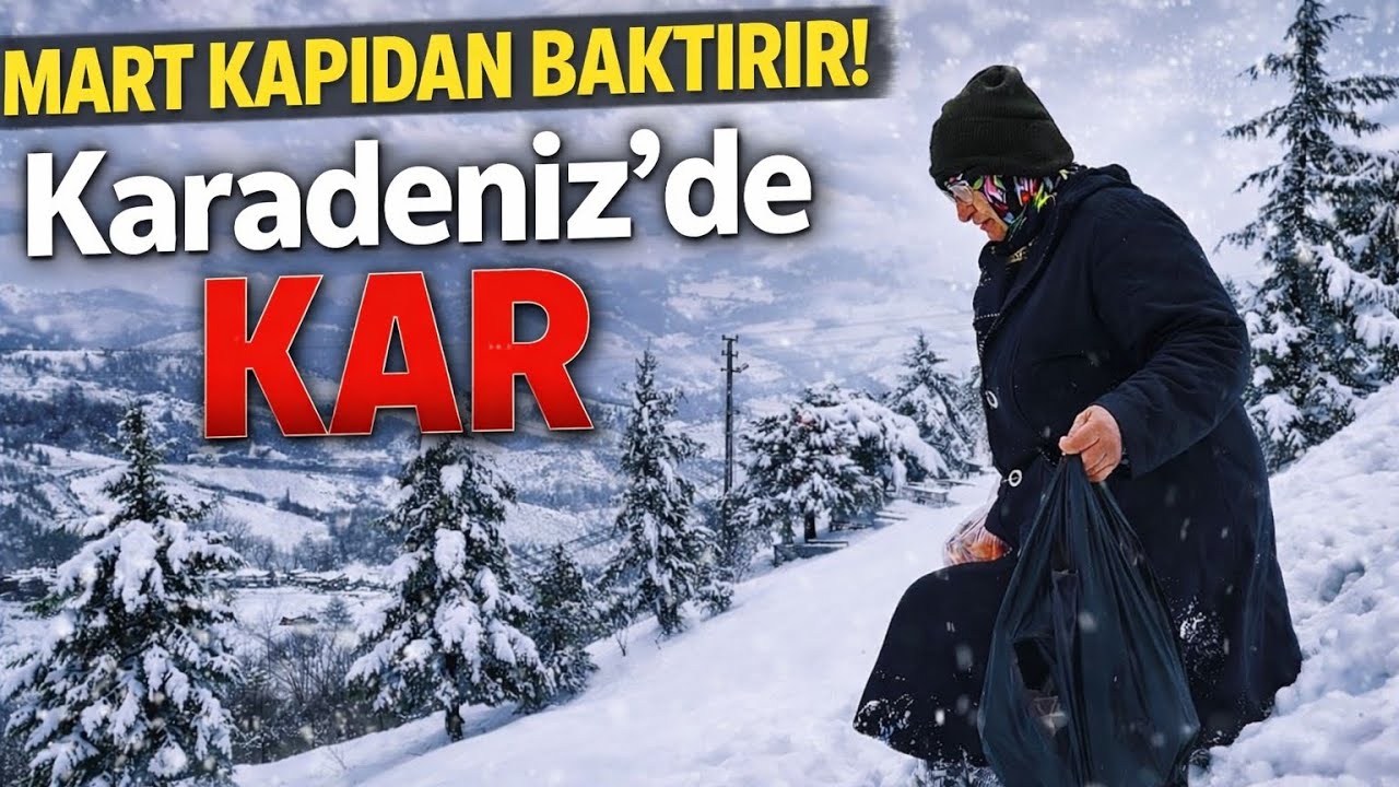 ​🏔️ MART KAPIDAN BAKTIRDI! Karadeniz Dağ Köylerinde Büyüleyici Kar Manzaraları