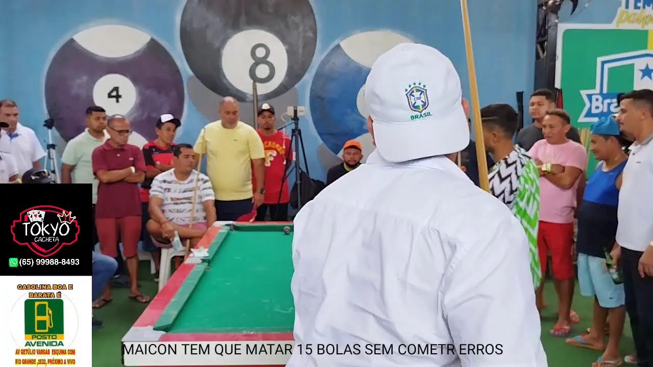 A Torcida do maycon colocou PRESSÂO no Baianinho #sinuca #baianinho  #sinucaaovivo, By Junior Snooker