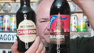 Live Wraggys Taproom Adnams Broadside Vs Mcewans Champion .Beer Review , Beer Chat Battle of Beer