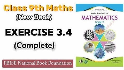 class 9  maths chapter 3 exercise 3.4 | ex 3.4 class 9 | 3.4  maths class 9 | NBF | waqaracademy2