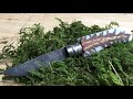 オピネル 松ぼっくりハンドルの作り方 Opinel custum handle pine cone handle.