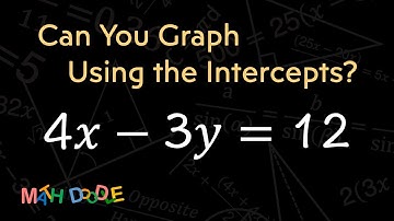 [Bite-Size Guide] Graphing Linear Equation “4𝑥 – 3𝑦 = 12” Using Intercepts | Step-by-Step Algebra