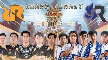 GAME 3 RRQ HOSHI Vs RSG PH | MSC GRAND FINALS | [ENGLISH]