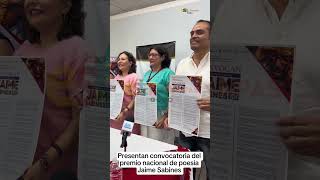 Presentan convocatoria del premio nacional de poesía Jaime Sabines. #EstarTvChiapas