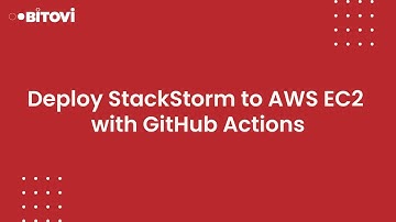 Deploy StackStorm to AWS EC2 with GitHub Actions
