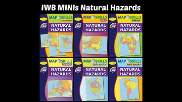 Map Skills: Natural Hazards MINIs Interactive Whiteboard Software