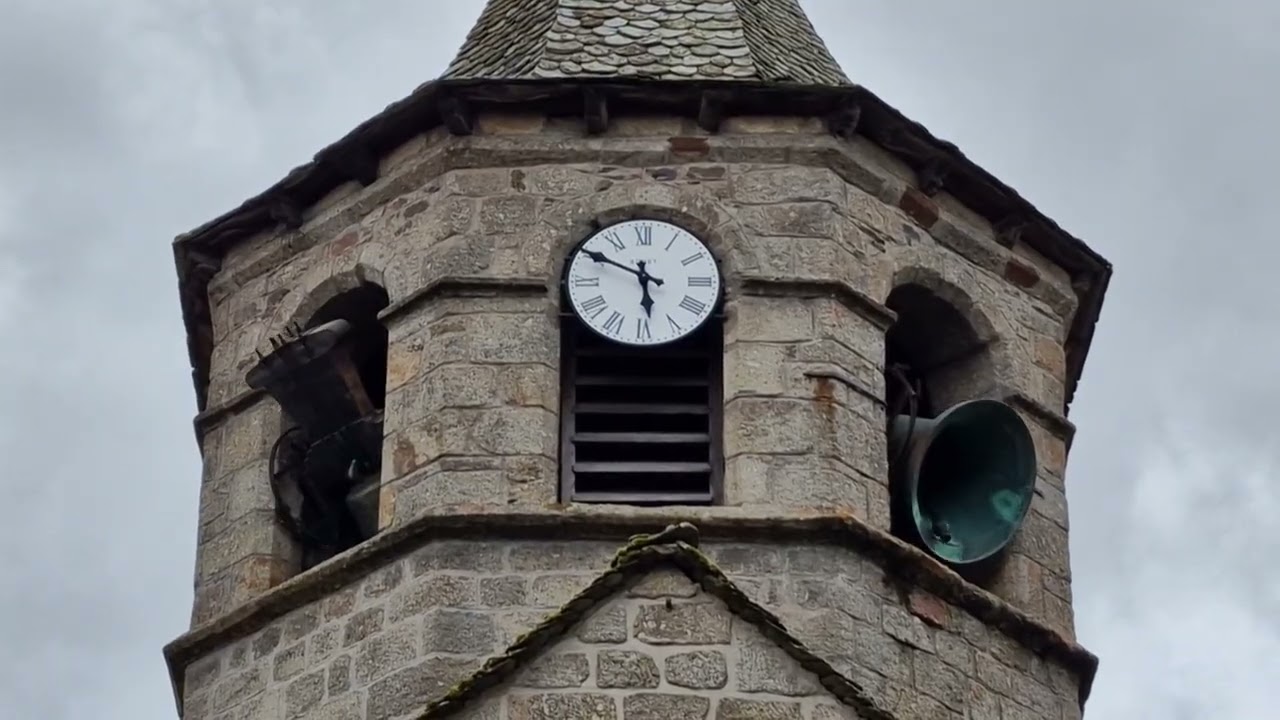 Cloches église Ste-Marie de Nasbinals (48) - Angélus et Plenum