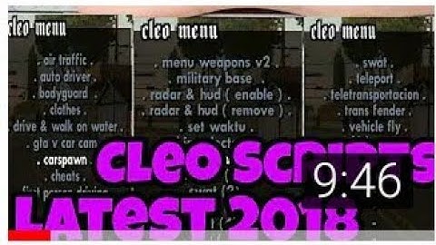 Advanced Cleo Scripts 2018 Cleo lastest Scripts Gta sa android Best Cleo Yaduvanshi Techincal