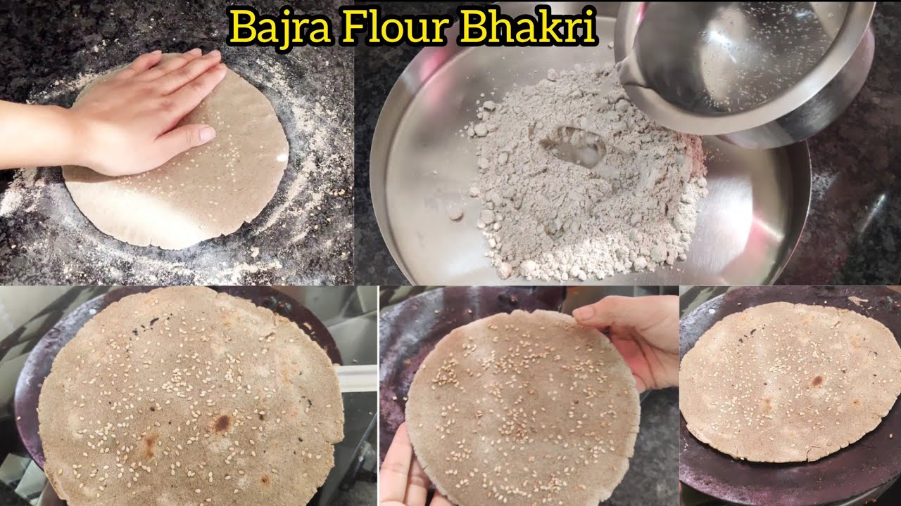 3 different ways to prepare Til Bajra Flour Bhakri Bajra flour Roti
