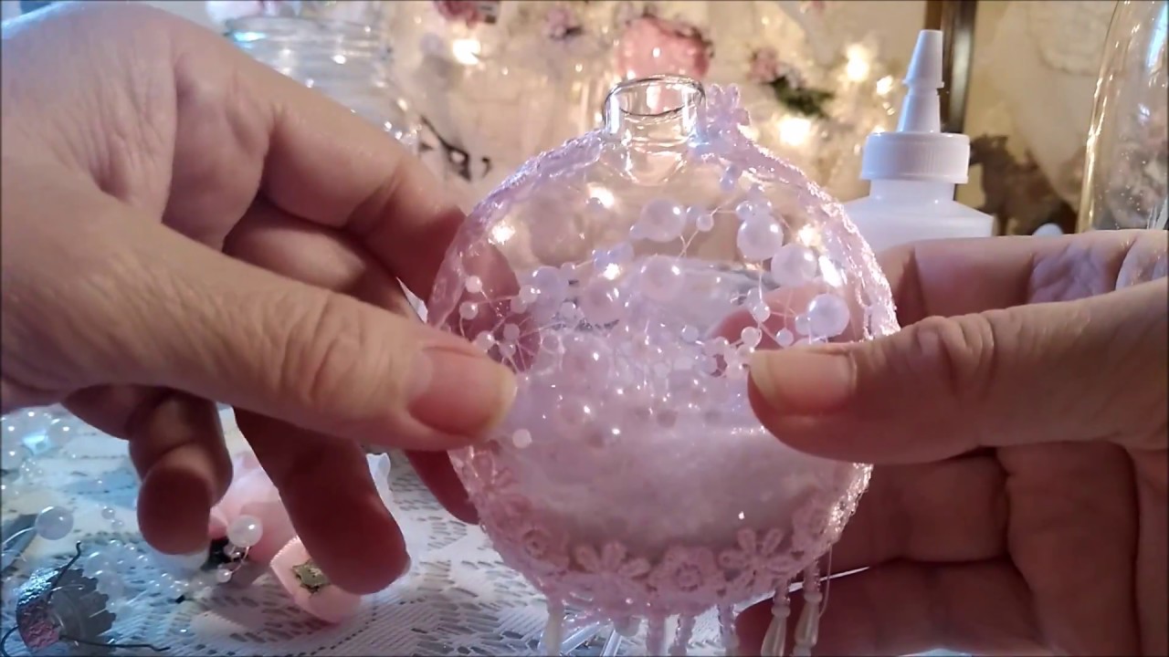 DIY: Making Shabby Chic Christmas Ornaments #8