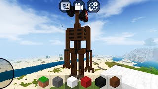 Mini Block Craft 3D Gameplay #8 (iOS & Android) | Scary Siren Head Statue screenshot 5