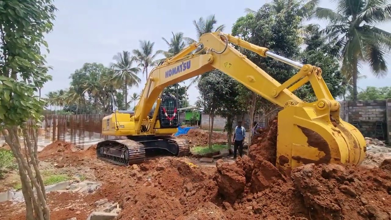 komatsu pc205-10 on fire🔥🔥🔥#komatsu #L&T construction machinery # ...