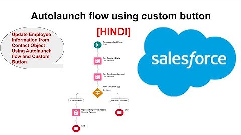 Autolaunch Flow Using Custom Button in Salesforce [Hindi]