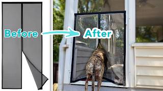 How to Made a Magnetic Screen a Doggie Door